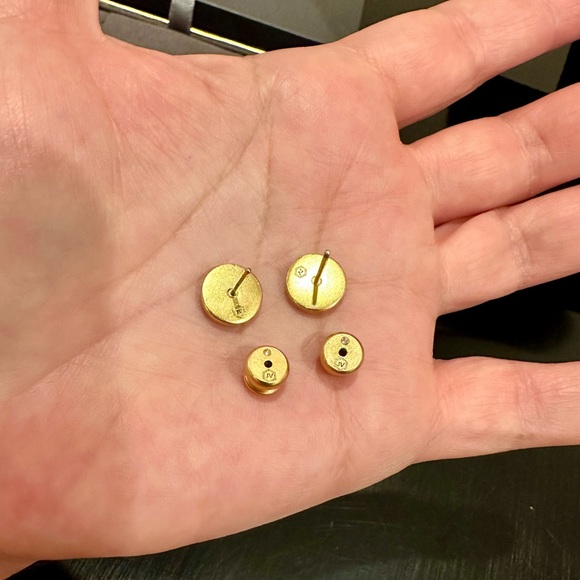 NWT RARE Authentic Luxury Minimalist Julie Vos pavé CZ Earring And Necklace Set - Picture 14 of 17